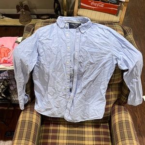 Men’s American Eagle light blue button-down long sleeve vintage fit sz XL